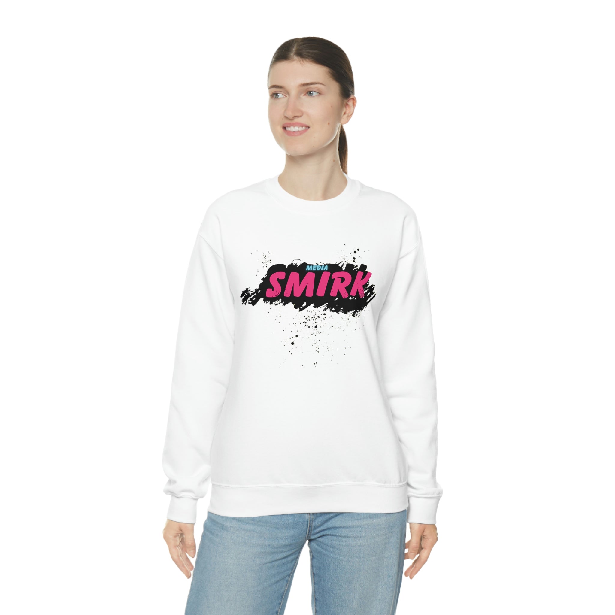 MEDIA SMIRK Crewneck Sweatshirt