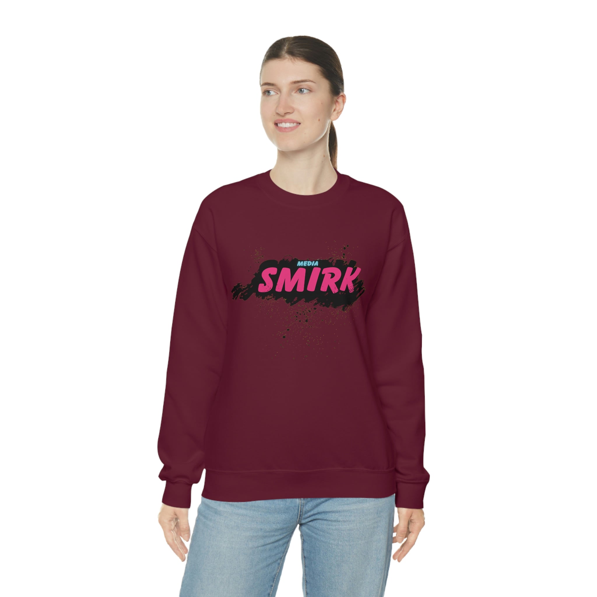 MEDIA SMIRK Crewneck Sweatshirt