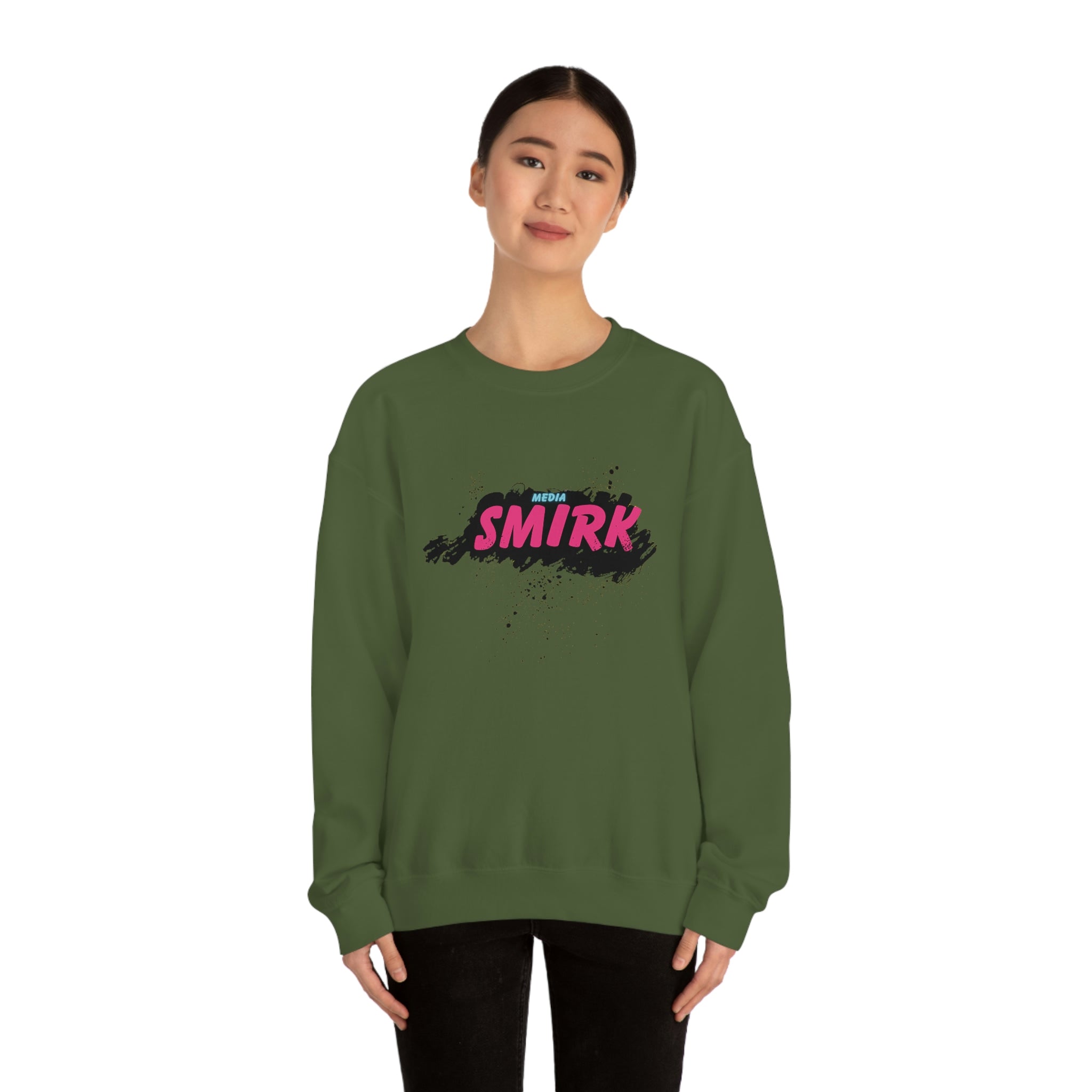 MEDIA SMIRK Crewneck Sweatshirt