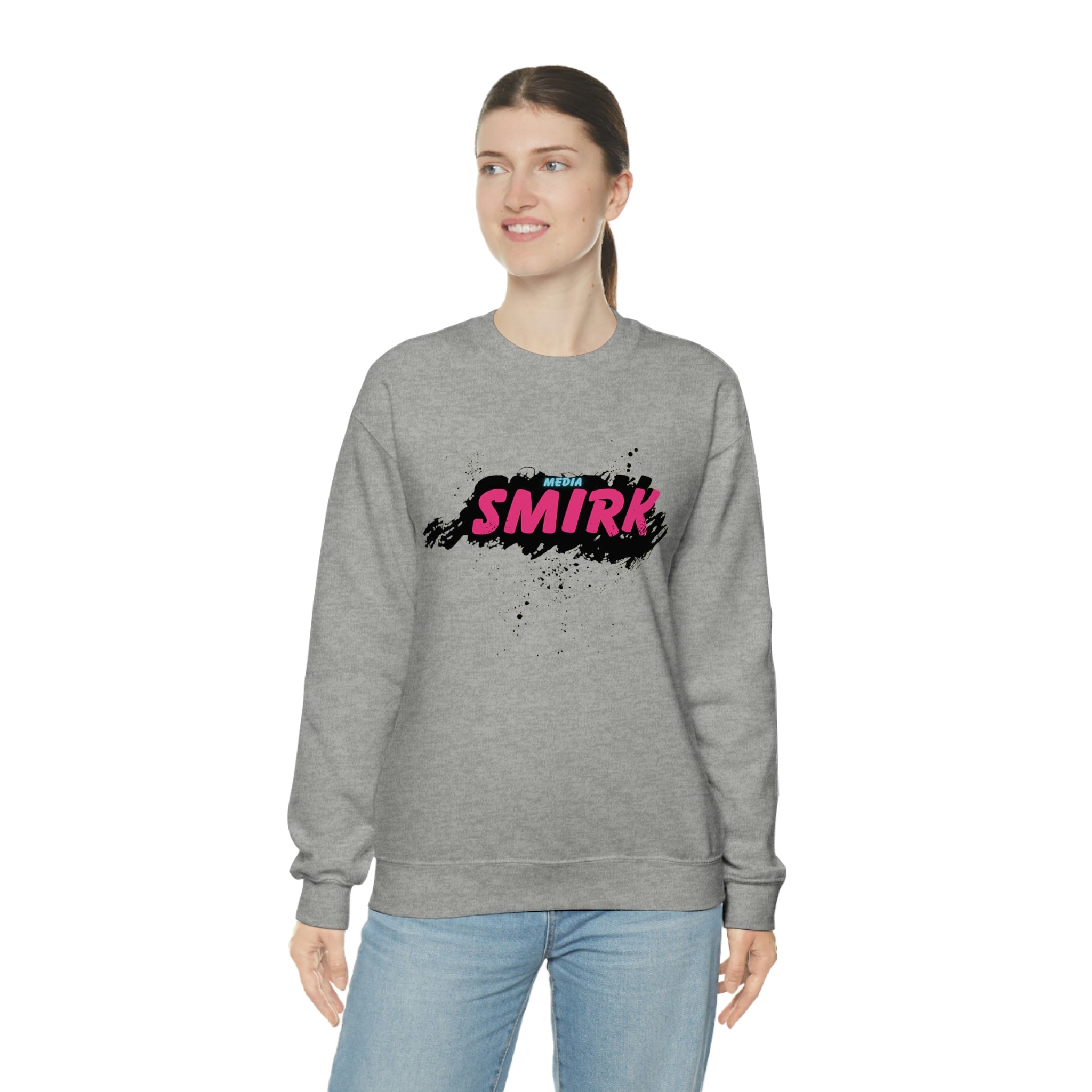 MEDIA SMIRK Crewneck Sweatshirt