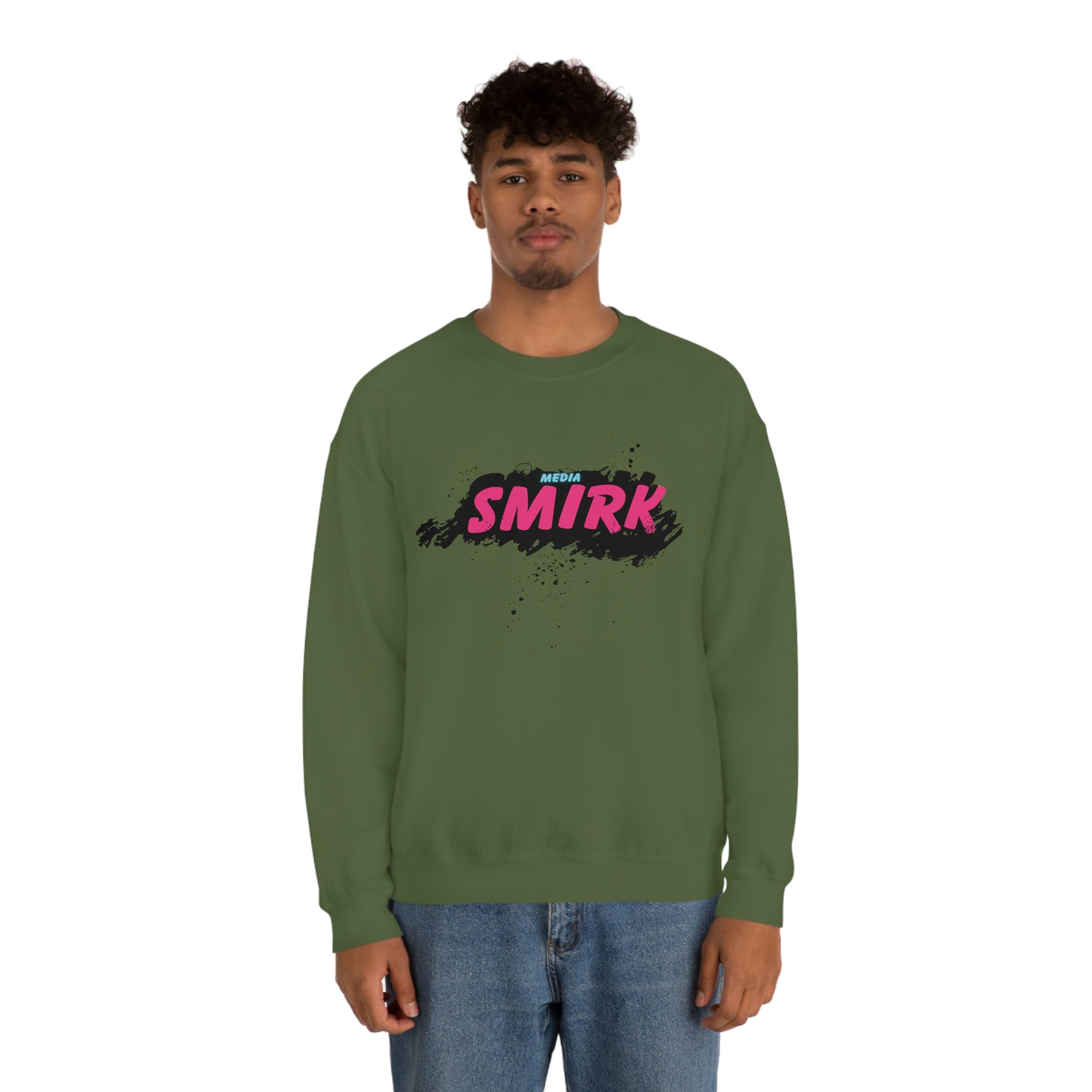 MEDIA SMIRK Crewneck Sweatshirt