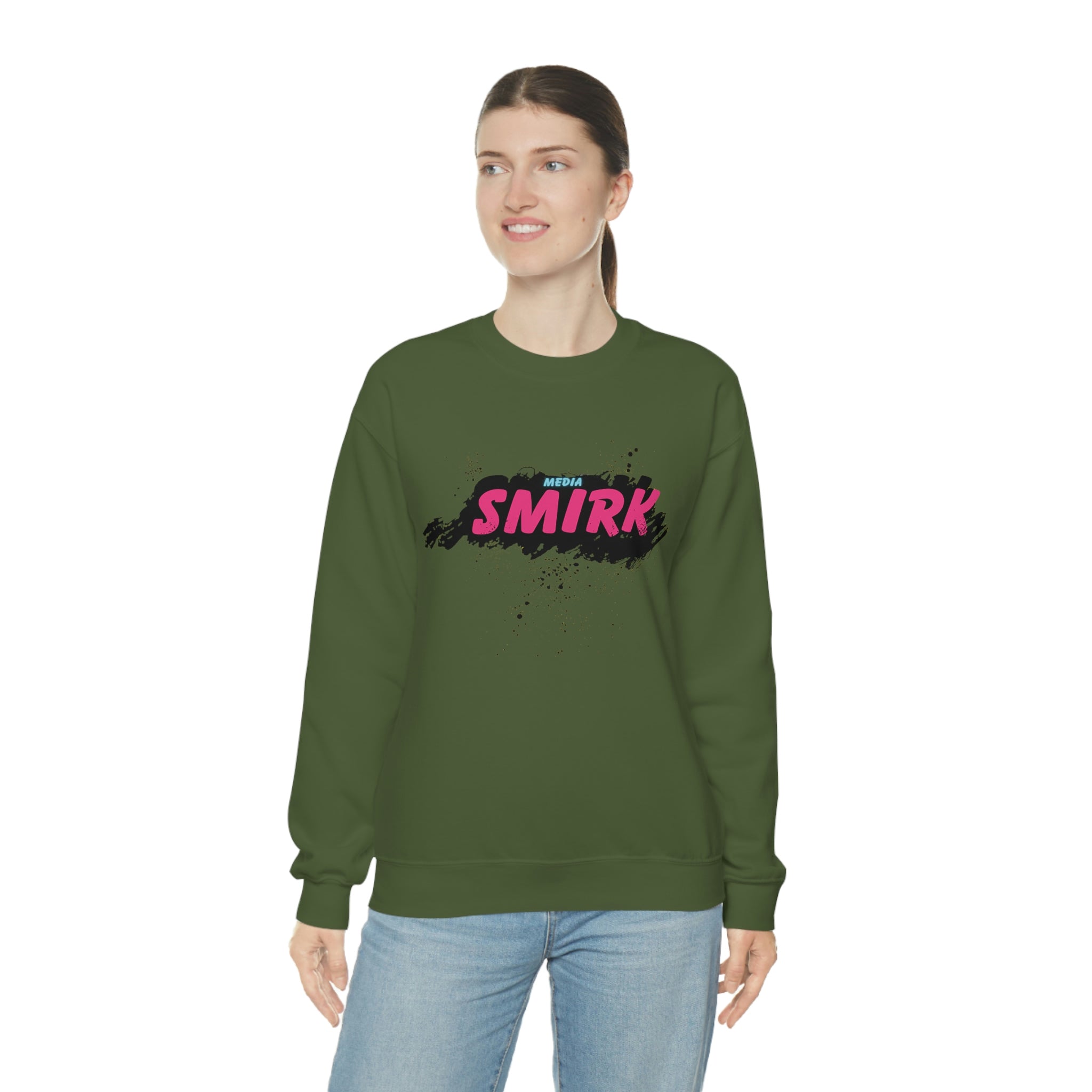 MEDIA SMIRK Crewneck Sweatshirt