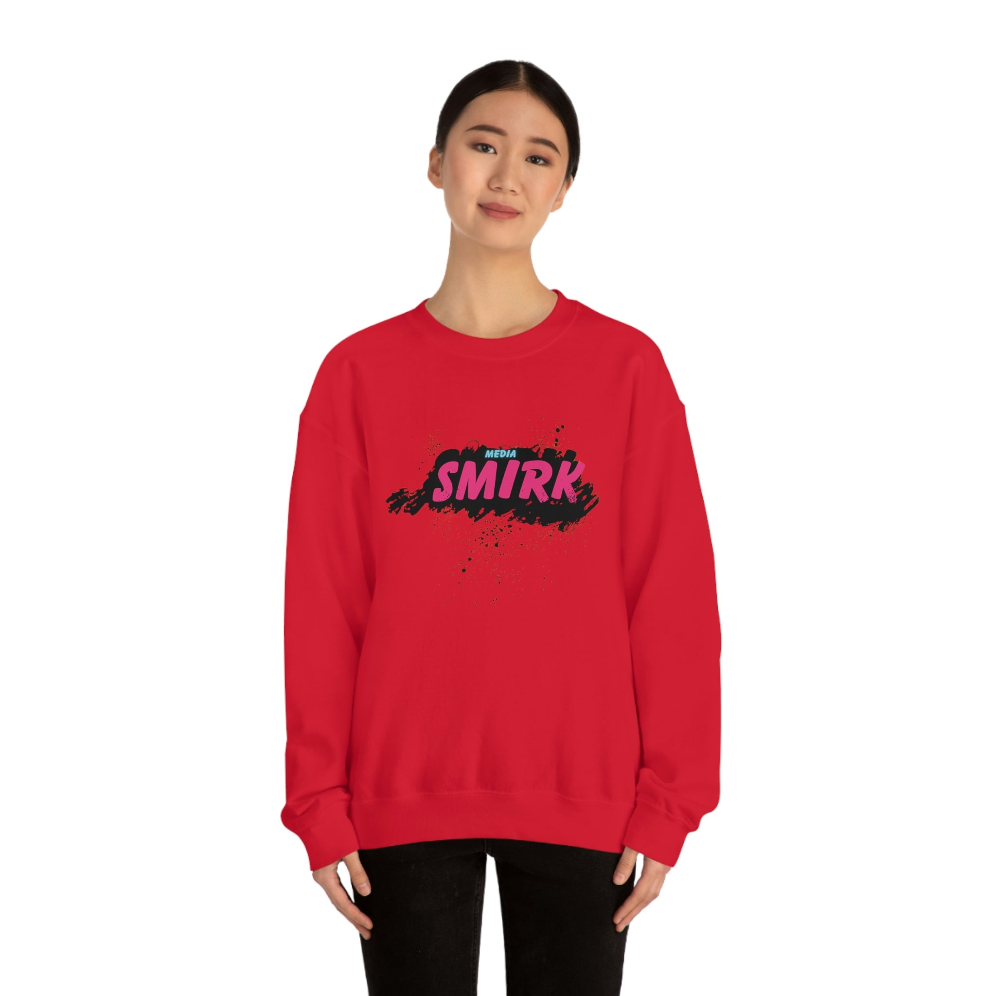 MEDIA SMIRK Crewneck Sweatshirt