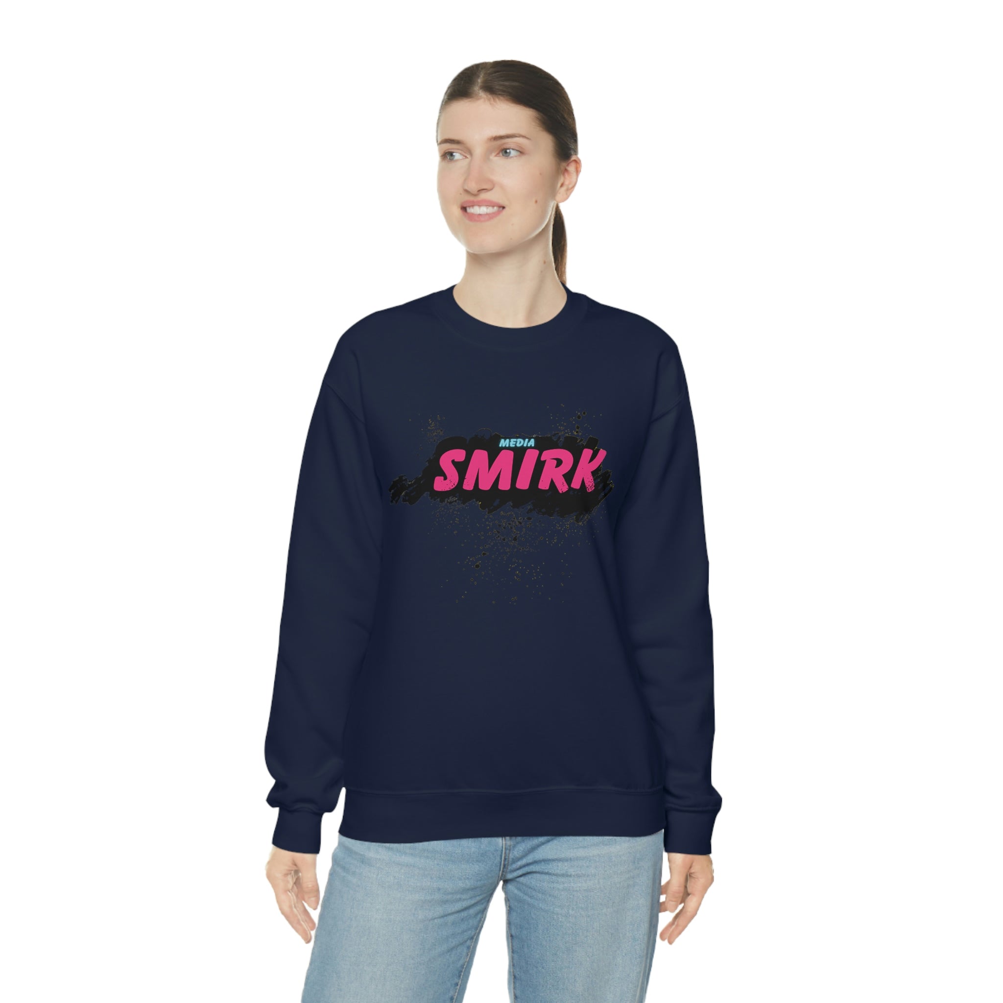 MEDIA SMIRK Crewneck Sweatshirt