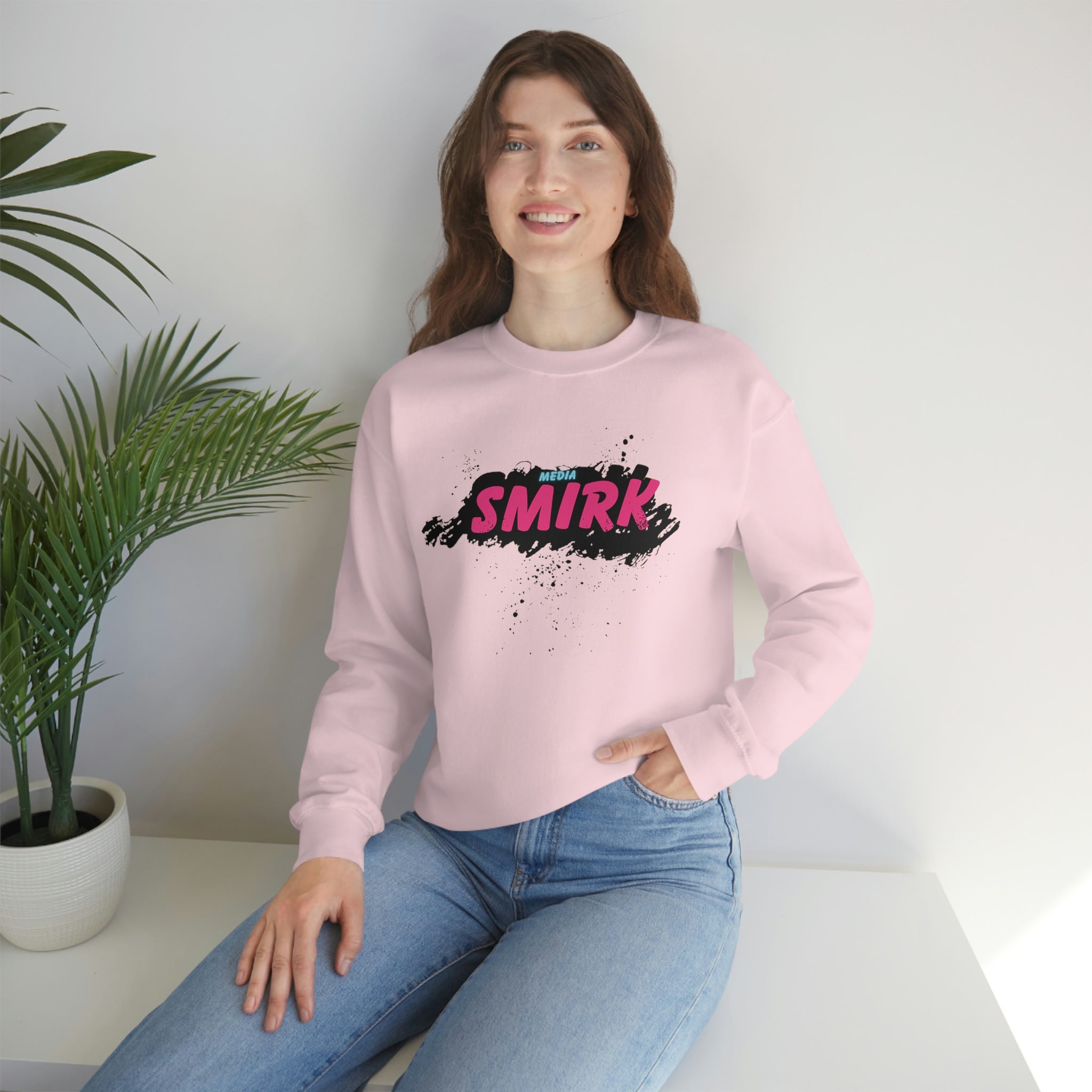 MEDIA SMIRK Crewneck Sweatshirt