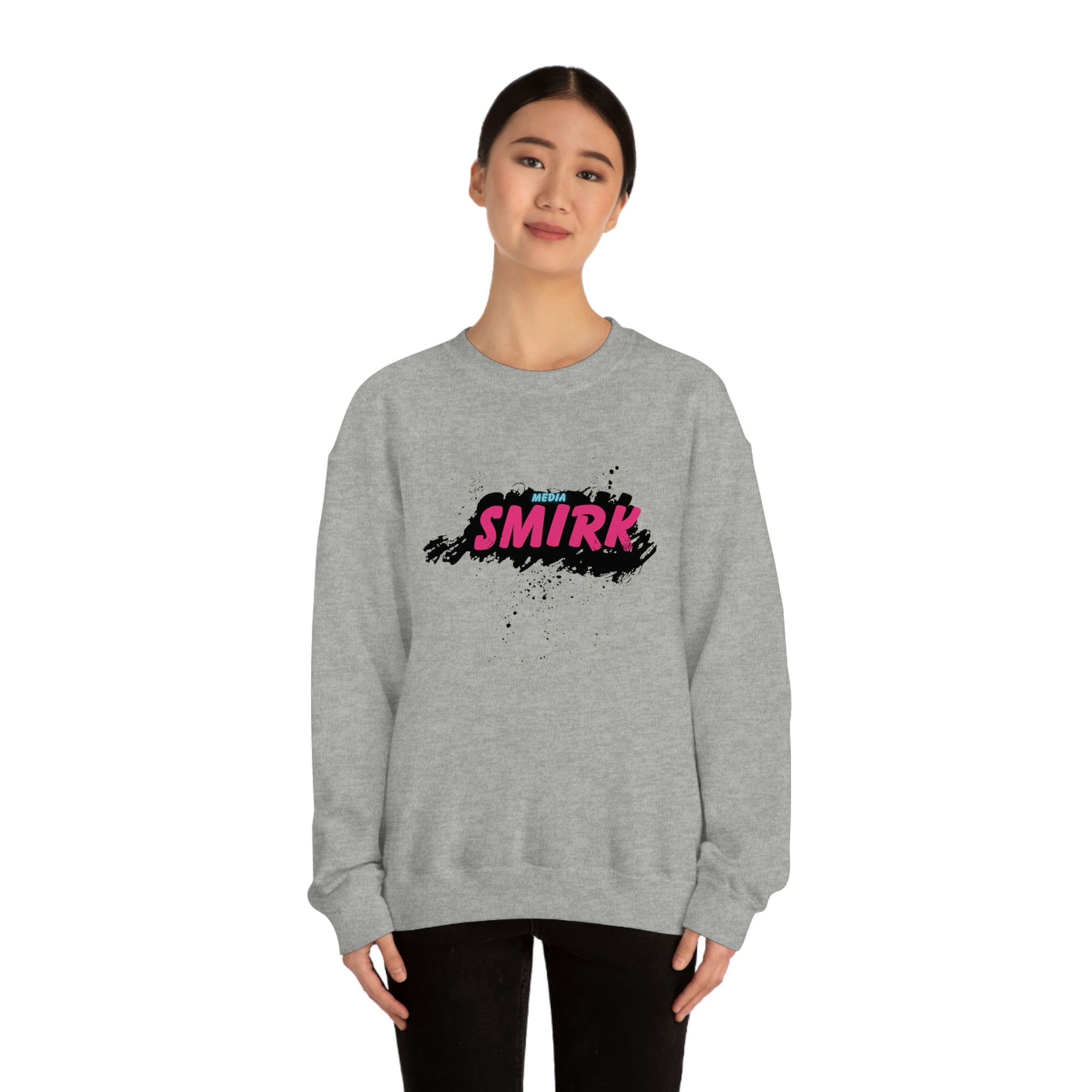 MEDIA SMIRK Crewneck Sweatshirt