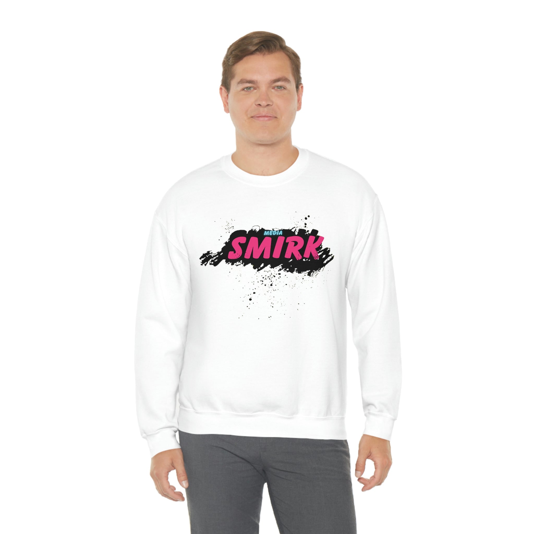 MEDIA SMIRK Crewneck Sweatshirt