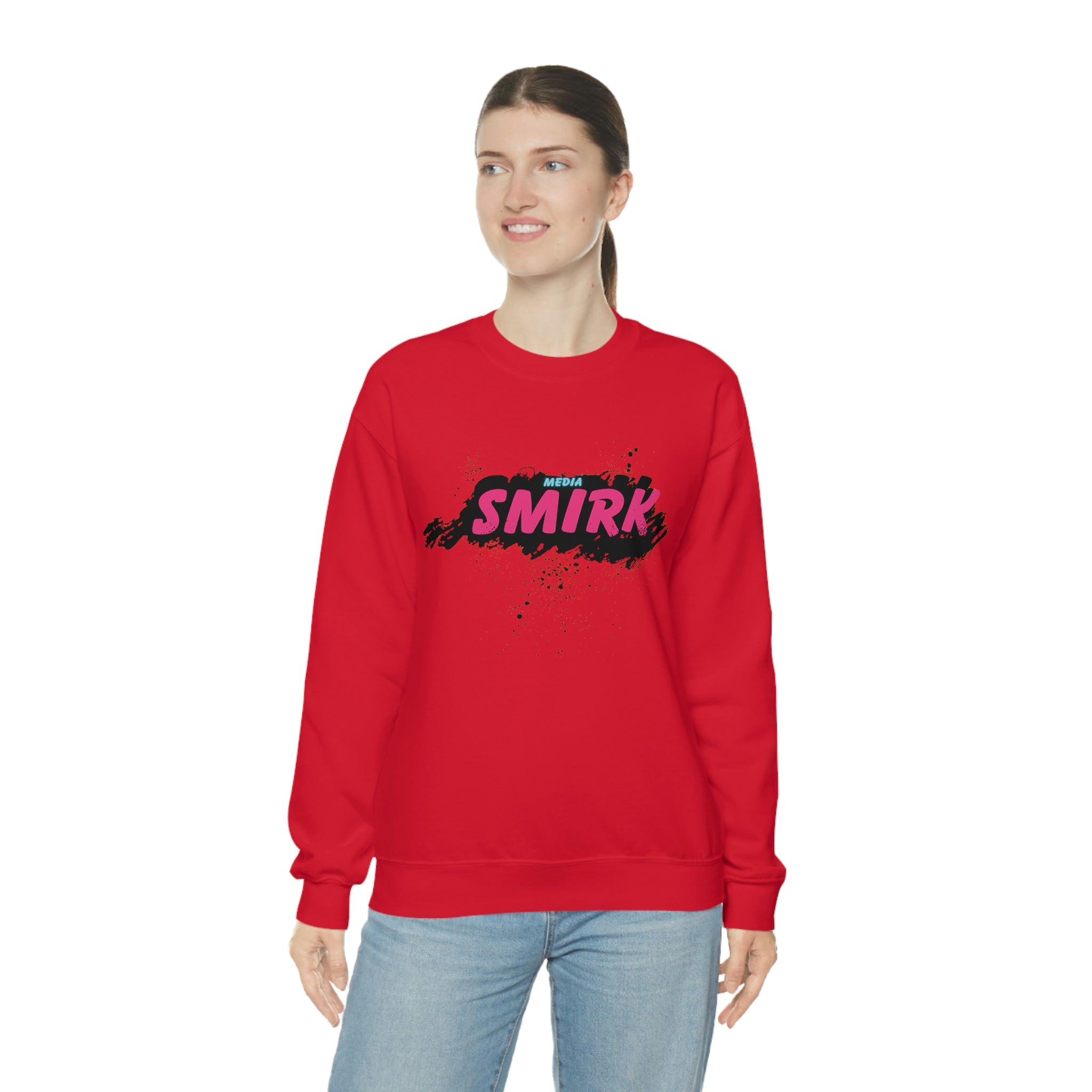 MEDIA SMIRK Crewneck Sweatshirt