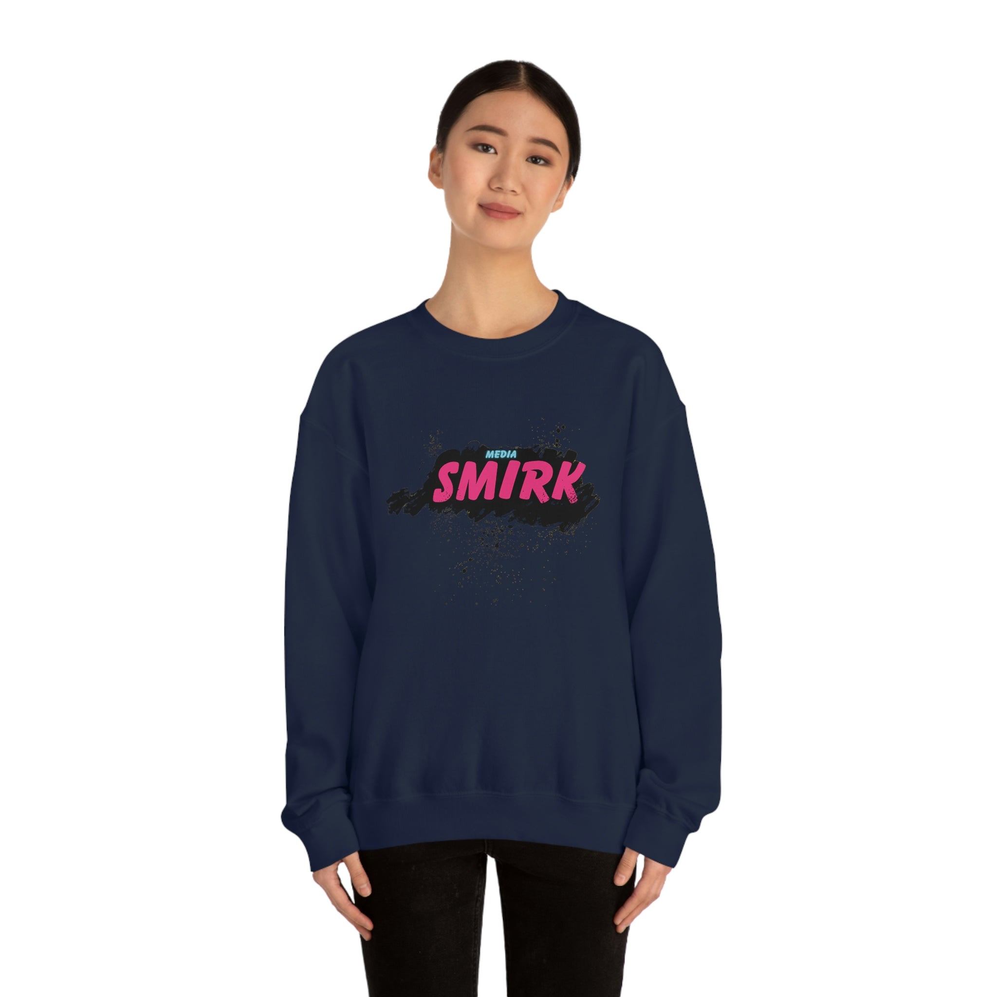 MEDIA SMIRK Crewneck Sweatshirt