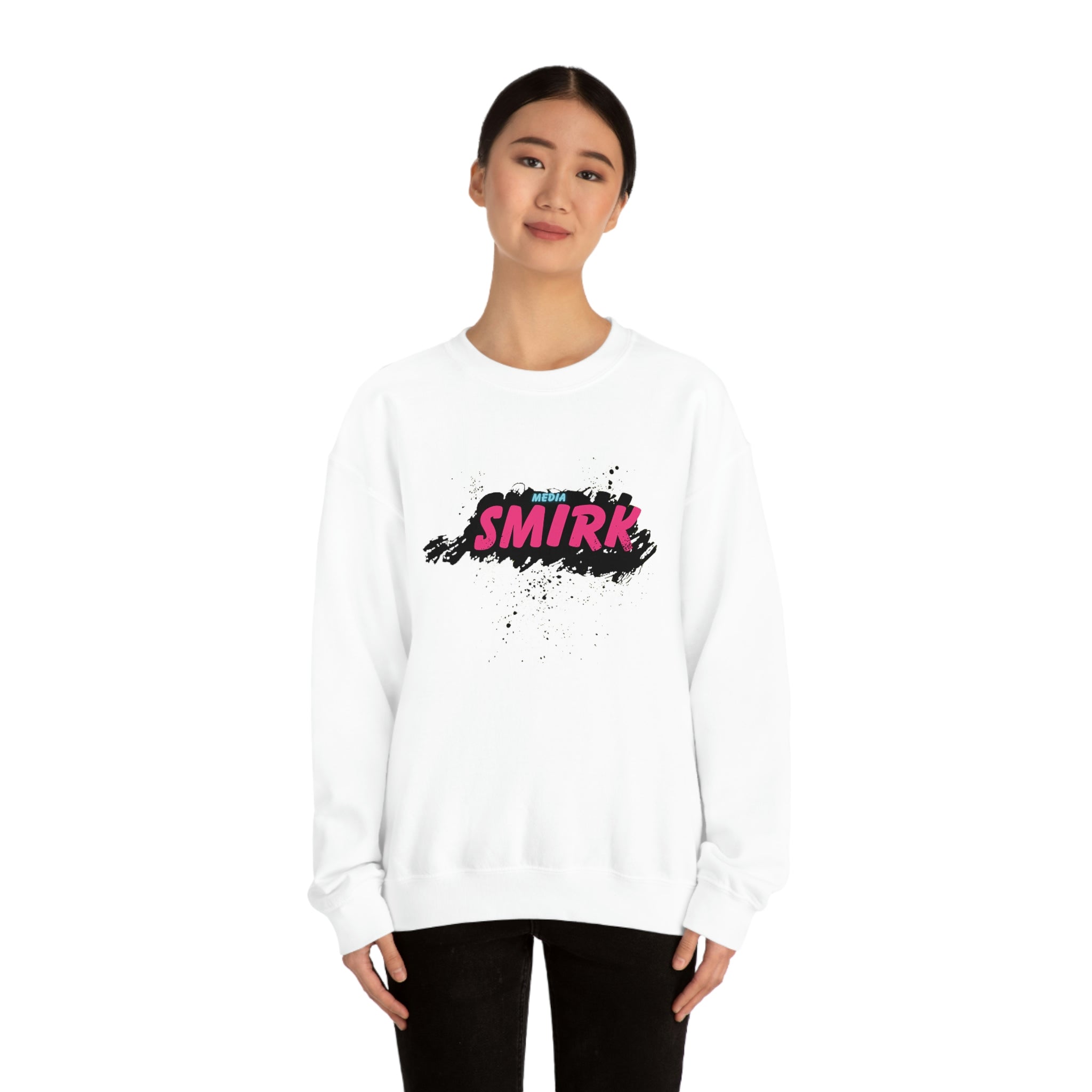 MEDIA SMIRK Crewneck Sweatshirt